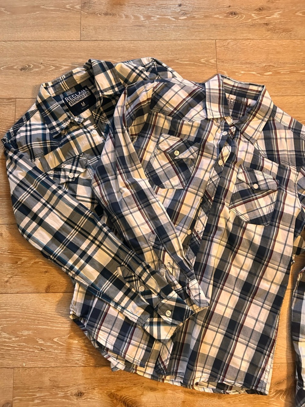 Reclaim Plaid Button Down Bundle (2) - Mens medium